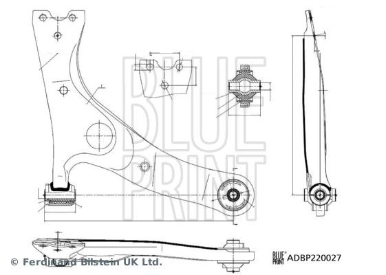 Control/Trailing Arm, wheel suspension